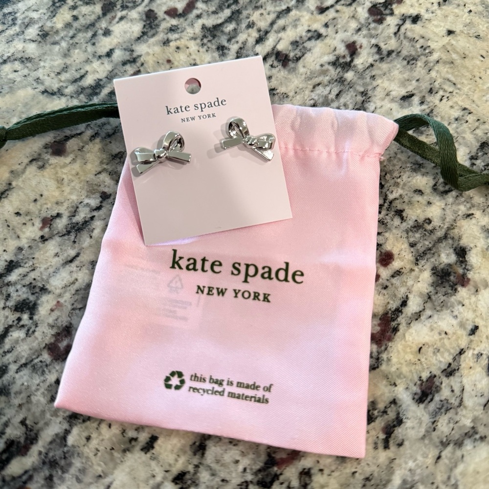 Kate Spade Skinny Mini Bow Earrings